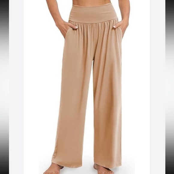 Echic Smocked Waist Flowy Pants NWT size XL - Picture 1 of 9